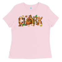 Bubblegum Pink Personalized Thanksgiving Ladies Tee - NancyCooperArtShop