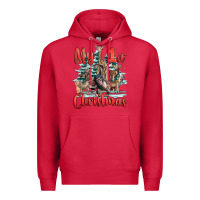 Cardinal my first christmas baby safari animals Premium Hoodie - LillyAllenDesigns