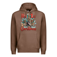 Chestnut my first christmas baby safari animals Premium Hoodie - LillyAllenDesigns