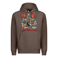 Coffee my first christmas baby safari animals Premium Hoodie - LillyAllenDesigns