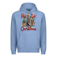 Colony Blue my first christmas baby safari animals Premium Hoodie - LillyAllenDesigns