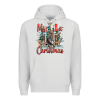 Dove Grey my first christmas baby safari animals Premium Hoodie - LillyAllenDesigns