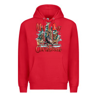 Red my first christmas baby safari animals Premium Hoodie - LillyAllenDesigns