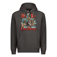 Smoke my first christmas baby safari animals Premium Hoodie - LillyAllenDesigns