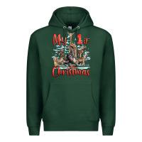 Sports Green my first christmas baby safari animals Premium Hoodie - LillyAllenDesigns