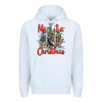 White my first christmas baby safari animals Premium Hoodie - LillyAllenDesigns