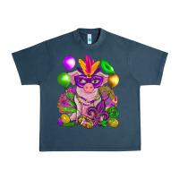 Midnight Navy Mardi Gras Pig Urban Heavy Tee - HowdyJamesFarm