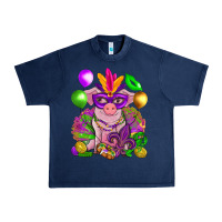 Navy Mardi Gras Pig Urban Heavy Tee - HowdyJamesFarm