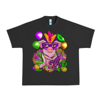 Pigment Black Mardi Gras Pig Urban Heavy Tee - HowdyJamesFarm