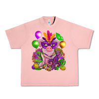 Salmon Mardi Gras Pig Urban Heavy Tee - HowdyJamesFarm