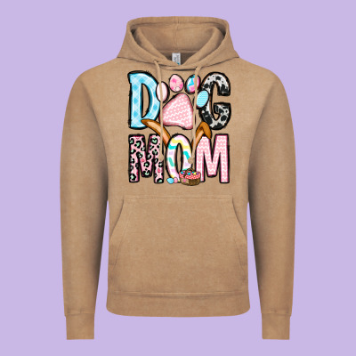 Easter Dog Mom Vintage Hoodie Designed By Oliviacreatesart