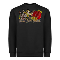 Black peace love cricket Heavyweight Sweatshirt - RacoonDesign