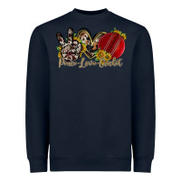 Navy peace love cricket Heavyweight Sweatshirt - RacoonDesign