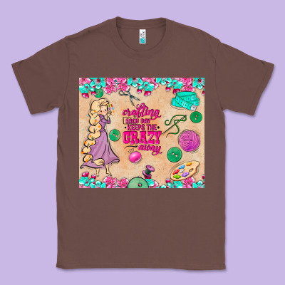 Sewing Crafting Each Day Keeps The Crazy Away Classic Tee Designed By Tumblerdesignbyshophia