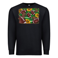 Black American football background Premium Sweatshirt - BarkalooDesign