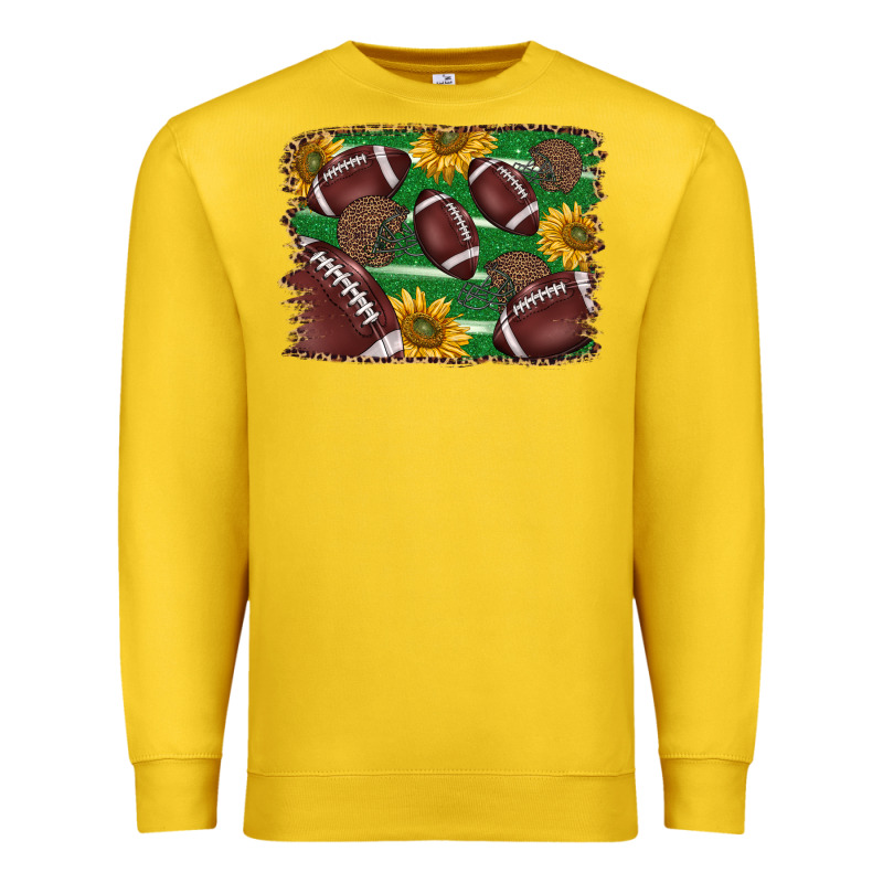 American Football Background Premium Sweatshirt by BarkalooDesign | Teevron