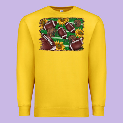 American Football Background Premium Sweatshirt Designed By Barkaloodesign