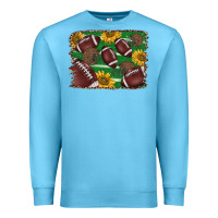 Ocean Blue American football background Premium Sweatshirt - BarkalooDesign