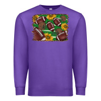 Purple American football background Premium Sweatshirt - BarkalooDesign