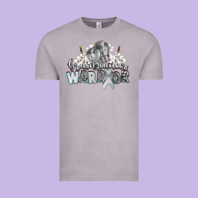 Brain Cancer Warrior Vintage Tee Designed By Cowgirlartshop