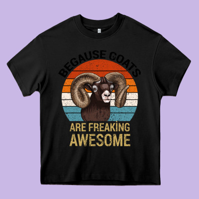 Because Goats Are Freaking Awesome Heavy Core Tee Designed By Bettercallsaul