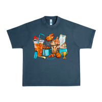 Midnight Navy Basketball coffee cups Urban Heavy Tee - HowdyJamesFarm
