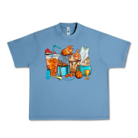 Pebble Blue Basketball coffee cups Urban Heavy Tee - HowdyJamesFarm