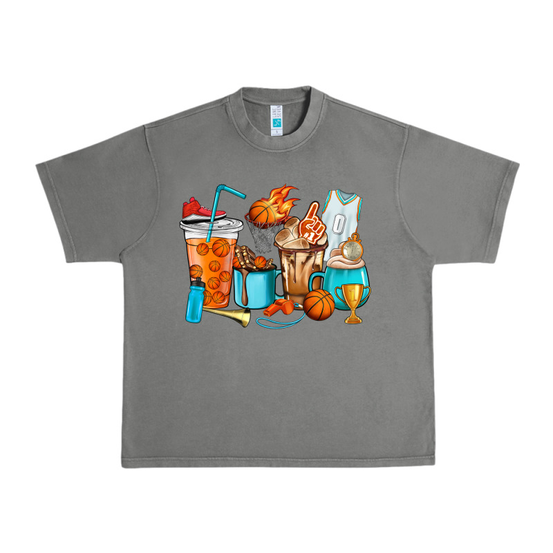 Basketball Coffee Cups Urban Heavy Tee by HowdyJamesFarm | Teevron