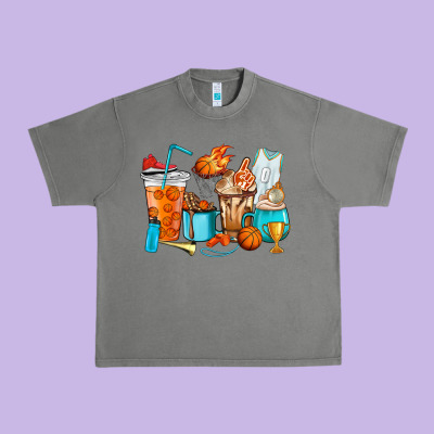 Basketball Coffee Cups Urban Heavy Tee Designed By Howdyjamesfarm