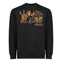 Black peace love dog mama Heavyweight Sweatshirt - RacoonDesign