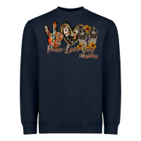 Navy peace love dog mama Heavyweight Sweatshirt - RacoonDesign