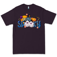 Plum Stay Spooky Premium Tee - texasbilliewilder