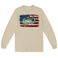 Mushroom American Flag Fish Long Sleeve Tee - Jasminsmagicworld