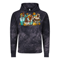 Cloud Black horses coffee cups Vintage Hoodie - OliviaCreatesArt