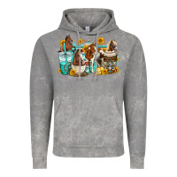 Cloud Rock horses coffee cups Vintage Hoodie - OliviaCreatesArt