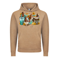 Vintage Coffee horses coffee cups Vintage Hoodie - OliviaCreatesArt