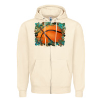 Sandshell sports basketball background Zipper Hoodie - Artiststas