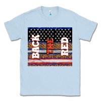 Dusty Blue America back the red Classic Tee - TumblerDesignByShophia