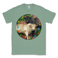 Sage Christmas Charolais Bull And Black Angus Bull Classic Tee - RanaPortraitStore