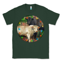 Sports Green Christmas Charolais Bull And Black Angus Bull Classic Tee - RanaPortraitStore