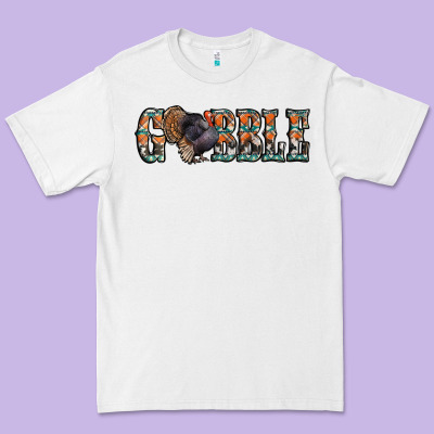 Gobble Thanksgiving Turkey Premium Tee Designed By Jasminsmagicworld