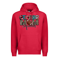 Cardinal senior mom squad football design Premium Hoodie - CowhideDigitalArt
