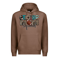 Chestnut senior mom squad football design Premium Hoodie - CowhideDigitalArt