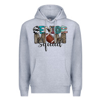 Heather Grey senior mom squad football design Premium Hoodie - CowhideDigitalArt