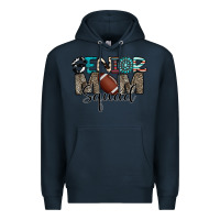 Navy senior mom squad football design Premium Hoodie - CowhideDigitalArt