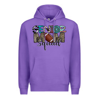 Purple senior mom squad football design Premium Hoodie - CowhideDigitalArt