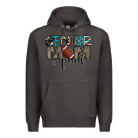 Smoke senior mom squad football design Premium Hoodie - CowhideDigitalArt