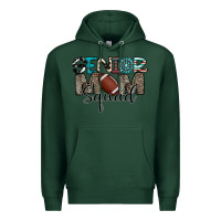 Sports Green senior mom squad football design Premium Hoodie - CowhideDigitalArt