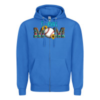 True Royal sport t ball mom Zipper Hoodie - Artiststas