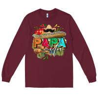 Burgundy Papacita Long Sleeve Tee - FaDigitalArtStudio